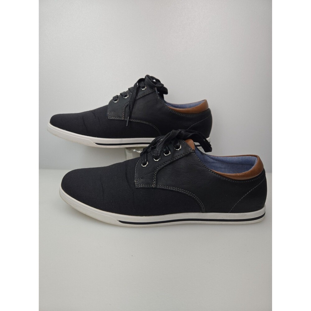 Bruno Marc Rivera Black Casual Oxford Lace-up Sneakers Men's 8.5 Fabric Cloth
